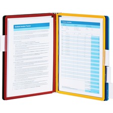DURABLE&reg; SHERPA&reg; Angled Partition Wall Reference Display System