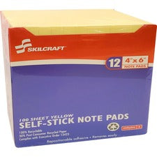 SKILCRAFT Self-Stick Note Pad