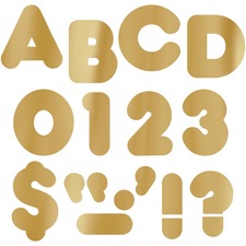 Trend Metallic Casual Uppercase 4" Ready Letters
