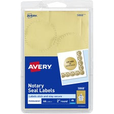 Avery&reg; Printable Gold Foil Notarial Seals