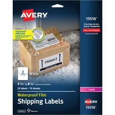 Avery&reg; WeatherProof Mailing Labels - TrueBlock
