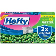 Hefty Quart Freezer Slider Bags
