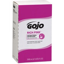 Gojo&reg; Rich Pink Antibacterial Lotion Soap Refill