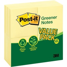 Post-it&reg; Greener Notes Value Pack