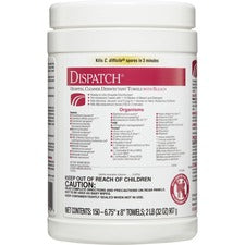 Dispatch Hospital Cleaner Towels with Bleach