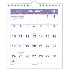 At-A-Glance Mini Wall/Desk Monthly Calendar