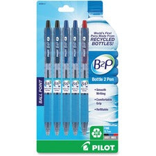 Pilot Bottle to Pen (B2P) B2P Recycled Retractable Ballpoint Pens