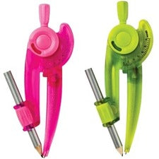 OIC Plastic Safety Compass with Pencil