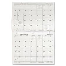 Unicor Flip-Style Monthly Activity Calendar