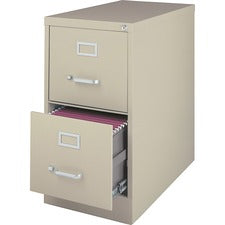 Lorell Fortress Series 28.5'' Letter-size Vertical Files - 2-Drawer