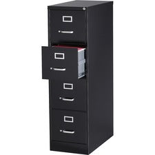 Lorell Fortress Series 28.5'' Letter-size Vertical Files - 4-Drawer