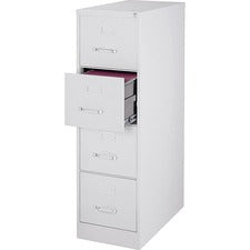 Lorell Fortress Series 28.5'' Letter-size Vertical Files - 4-Drawer