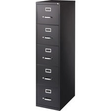Lorell Commercial Grade 28.5'' Letter-size Vertical Files - 5-Drawer