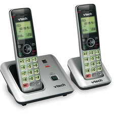 VTech CS6619-2 DECT 6.0 Expandable Cordless Phone with Caller ID/Call Waiting, Silver with 2 Handsets