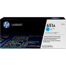 HP 651A (CE341A) Original Toner Cartridge - Single Pack