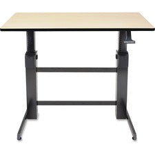 Ergotron WorkFit-D, Sit-Stand Desk (Birch Surface)