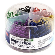 OIC Coated Paper Clips Tub
