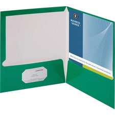 Business Source Laminated Cover 2-pocket Portfolio