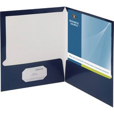 Business Source Laminated Cover 2-pocket Portfolio