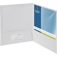 Business Source Laminated Cover 2-pocket Portfolio