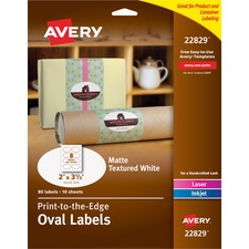 Avery&reg; Easy Peel Labels -Sure Feed - Print to the Edge