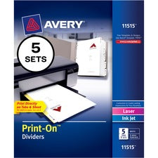 Avery&reg; Customizable Print-On Dividers