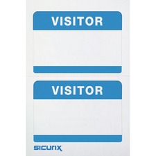 SICURIX Self-adhesive Visitor Badge