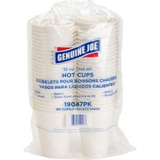 Genuine Joe Lined Disposable Hot Cups