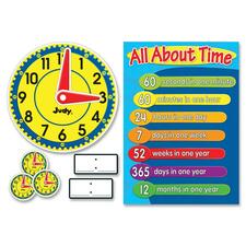 Carson Dellosa Education Judy Clock Bulletin Board Set