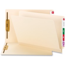Smead TUFF Laminated End Tab Fastener Folder with Shelf-Master Reinforced Tab