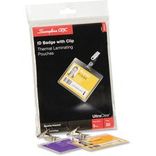 GBC Ultra Clear ID Badge Thermal Laminating Pouches