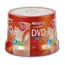 Memorex DVD Recordable Media - DVD-R - 8x - 4.70 GB - 50 Pack Spindle
