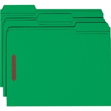 Smead 100% Recycled Fastener File Folders