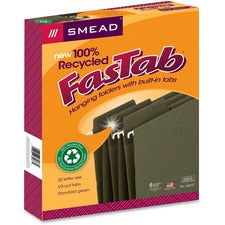 Smead 100% RecycledFasTab Hanging Folders