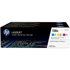 HP 128A (CF371AM) Original Toner Cartridge - Tri-pack