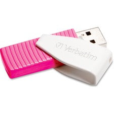 Verbatim 16GB Swivel USB Flash Drive - Hot Pink