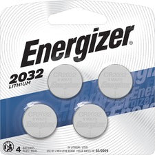 Energizer 2032 Lithium Coin Battery, 4 Pack