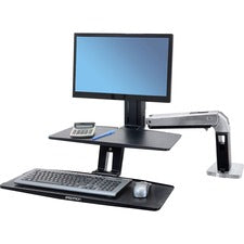 Ergotron&reg; Desktop Display Stand - 24" Screen Support - 20 lb Load Capacity