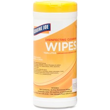 Genuine Joe Lemon Scent Disinfecting Cleaning Wipes