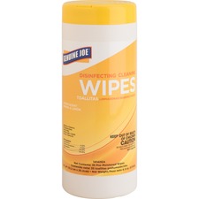 Genuine Joe Lemon Scent Disinfecting Cleaning Wipes