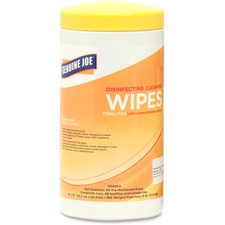 Genuine Joe Lemon Scent Disinfecting Cleaning Wipes
