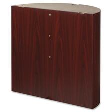 Lorell Modular Mahogany Conference Curved Table Base