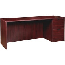 Lorell Prominence 79000 Series Mahogany Credenza - 2-Drawer