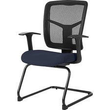 Lorell ErgoMesh Series Mesh Side Arm Guest Chair