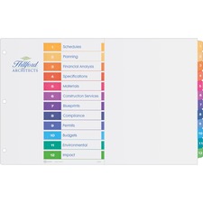 Avery&reg; Ready Index Binder Dividers - Customizable Table of Contents