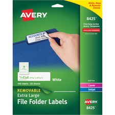 Avery&reg; Extra-Large File Folder Labels - Sure Feed