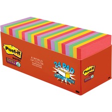 Post-it&reg; Super Sticky Notes Cabinet Pack - Marrakesh Color Collection