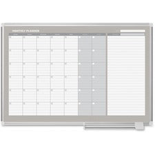 MasterVision MasterVision 3' Magnetic Gold Monthly Planner