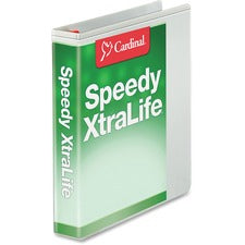 Cardinal White Speedy XtraLife Slant-D Binder