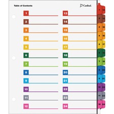 Cardinal OneStep Printable Dividers